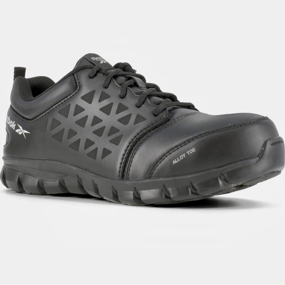 Reebok Work Mens Sublite Cushion Electrical Alloy Toe Work/Duty, Blk. 3.5W. NIB